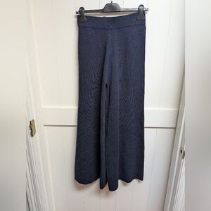 Sincerely Jules Navy Knit Pants, Medium